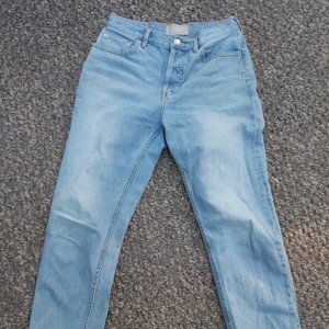 90's Cheeky Straight Jean-Ankle-Clear Water